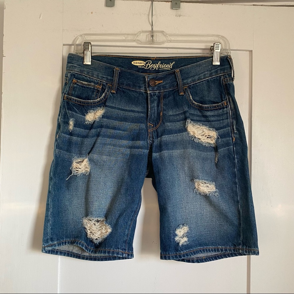 Old Navy The Boyfriend Long Jean Shorts